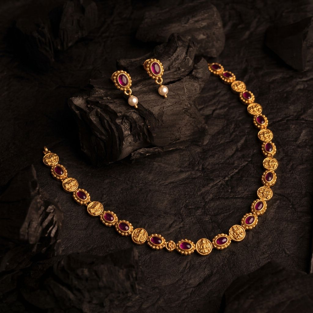 Gold and beads Neckless